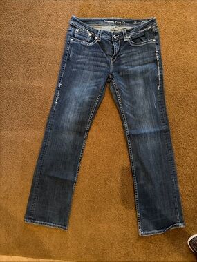 Cowgirl Tuff Women's Indigo Bootcut Jeans with Stud Detailing